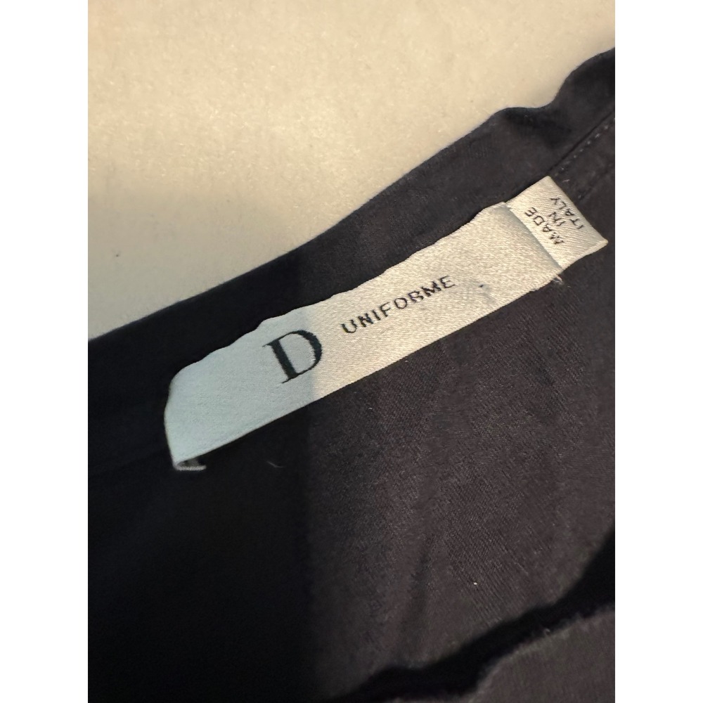 Dior Uniforme Mens Black Cotton CD Logo Embroidered T-Shirt XL Made in Italy - Picture 3 of 4